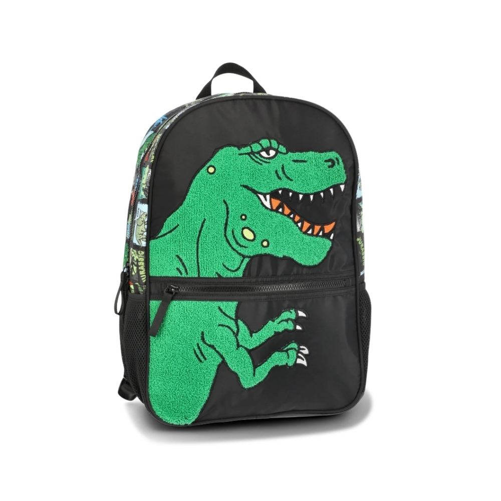 Wonder Nation Boys' 17" Greetings From Jurassic Laptop Backpack, Black NEW